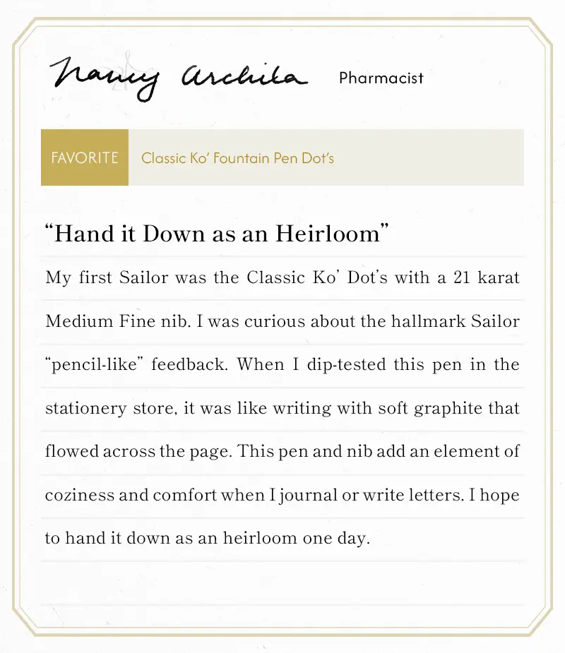Hand it Down as an Heirloom