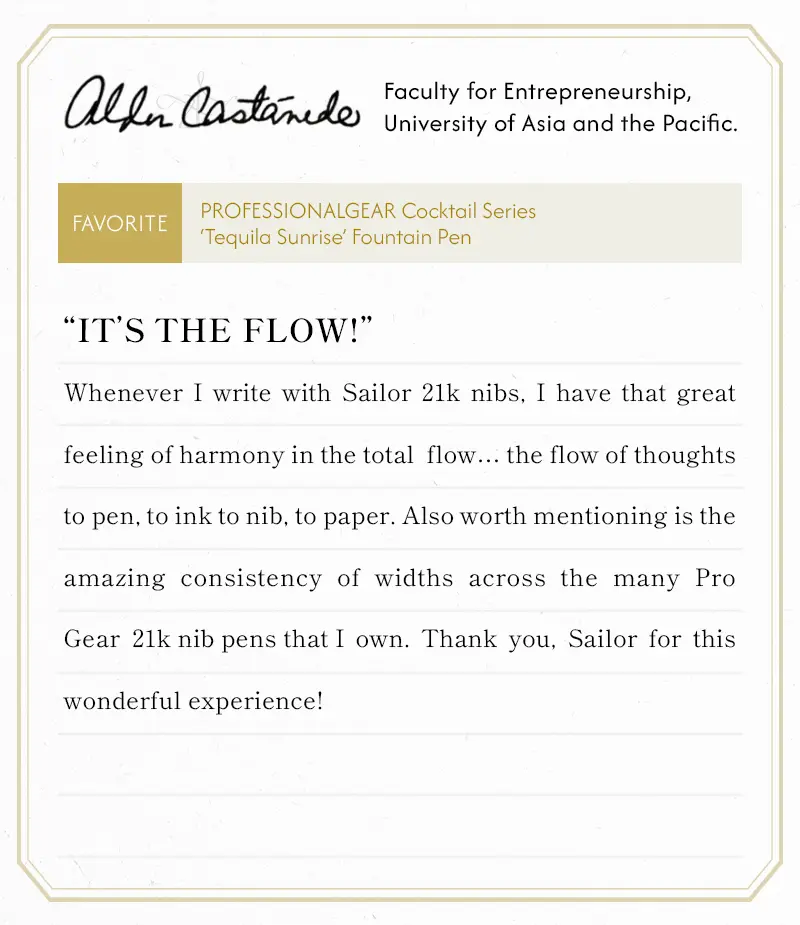 IT’S THE FLOW!